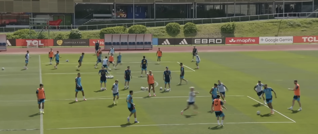 Conservation du ballon
Entrainement Foot