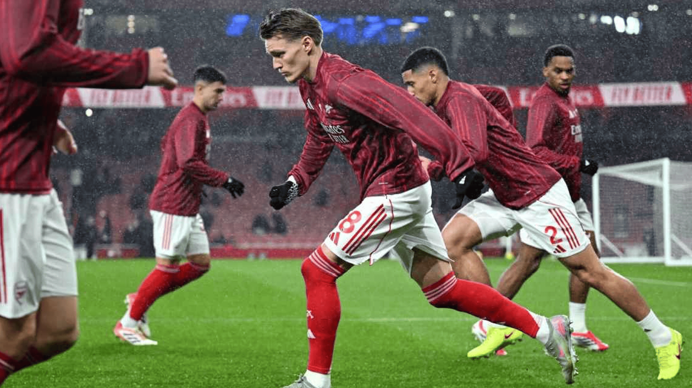 &eacute;chauffement d'avant-match en football